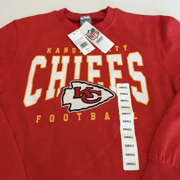 Kansas City Chiefs Sweatshirt Crewneck Unisex Small NFL (A0135) - Picture 3 of 6